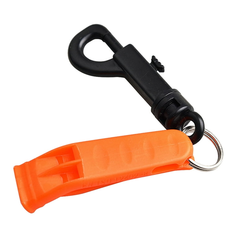 Cheers.US 4Pcs Universal Safety Survival Whistle Spring Hook