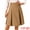 Khaki, variant on DARING DIVA Women's Vintage Button Decor Flared Midi Skirt L White