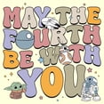 thumbnail image 2 of Mens Star Wars: The Mandalorian Retro Fourth Text T Shirt, 2 of 4