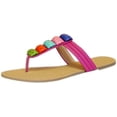 thumbnail image 1 of Peach Couture Sandales et Gougounes pour Femmes en Argile Colorée River Rocks, 1 of 1