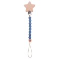 thumbnail image 1 of ZHAOCHENG Clips de silicona para chupete de bebé, cadena de madera de haya, soporte para pezones, soporte para juguetes para niños pequeños, 1 of 4