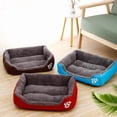 Pet Large Dog Bed Warm House Candy-colored Square Nest Pet Kennel For ...