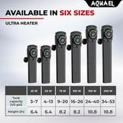 Aquael Ultra Aquarium Heater for Freshwater & Saltwater Aquariums - 50 Watt, 4-13 Gallon