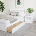 thumbnail image 4 of Nexera Harper 3-Piece Reversible Storage Bedroom Set, White, Double, 4 of 6