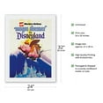 thumbnail image 2 of Disneyland Magic Holiday - Western Airlines - Dumbo The Flying Elephant - Vintage Airline Travel Poster c.1970s - Japanese Unryu Rice Paper Art Print 24 x 32 in, 2 of 4