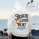 thumbnail image 1 of MHFRRA Sudadera con Capucha para Hombre, Suave, Cómoda, de Manga Larga, Informal, con Cordón Ajustable para Actividades Al Aire Libre y Uso Diario Blanco, 1 of 6