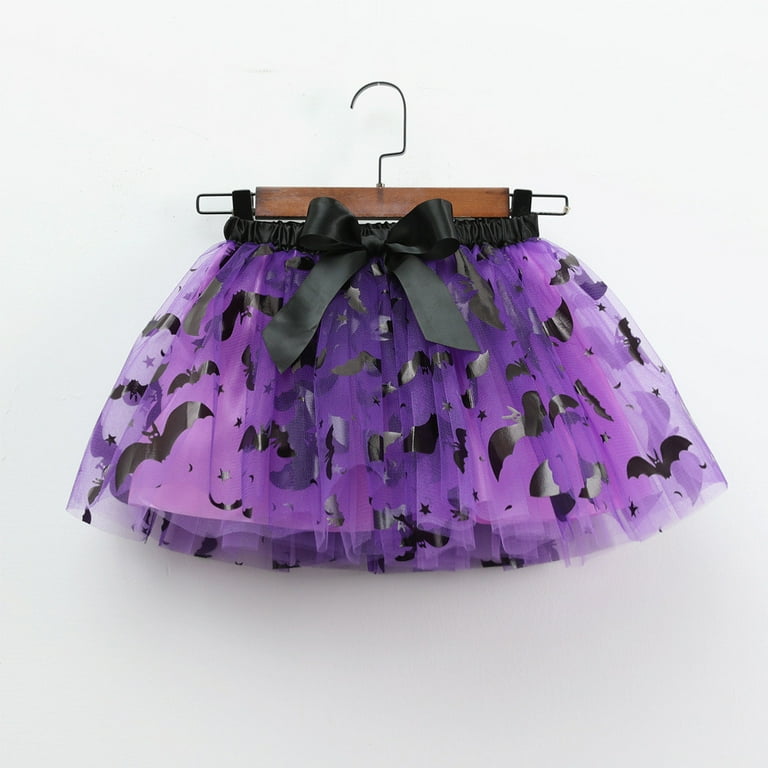 Odeerbi Toddler Girls Halloween Tulle Tutu Skirt Halloween New