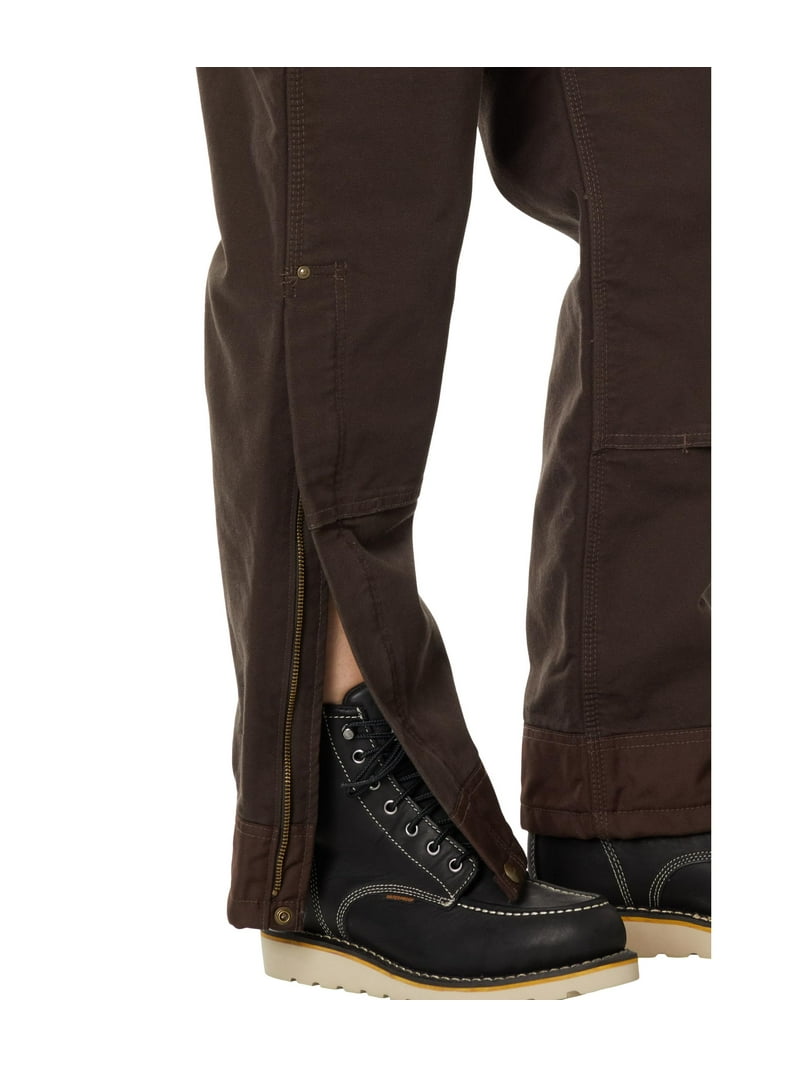 Carhartt Quilt-Lined Washed Duck Bib Overalls (Womens, Dark Brown