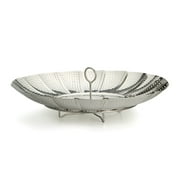 Stainless Steel Collapsible Vegetable Steamer, 9.5-Inch