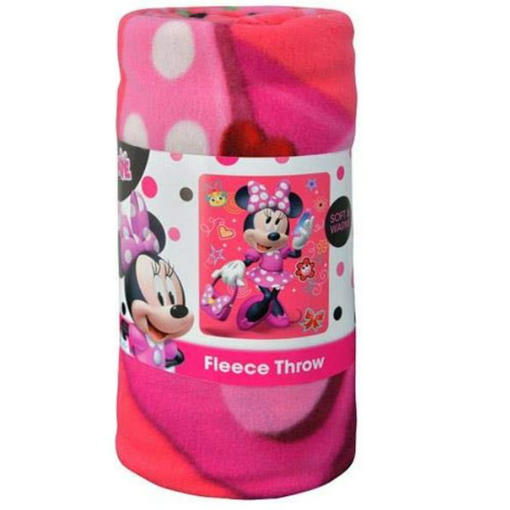 Disney Minnie Mouse Unstoppable 45x60 Fleece Throw Blanket - Walmart ...