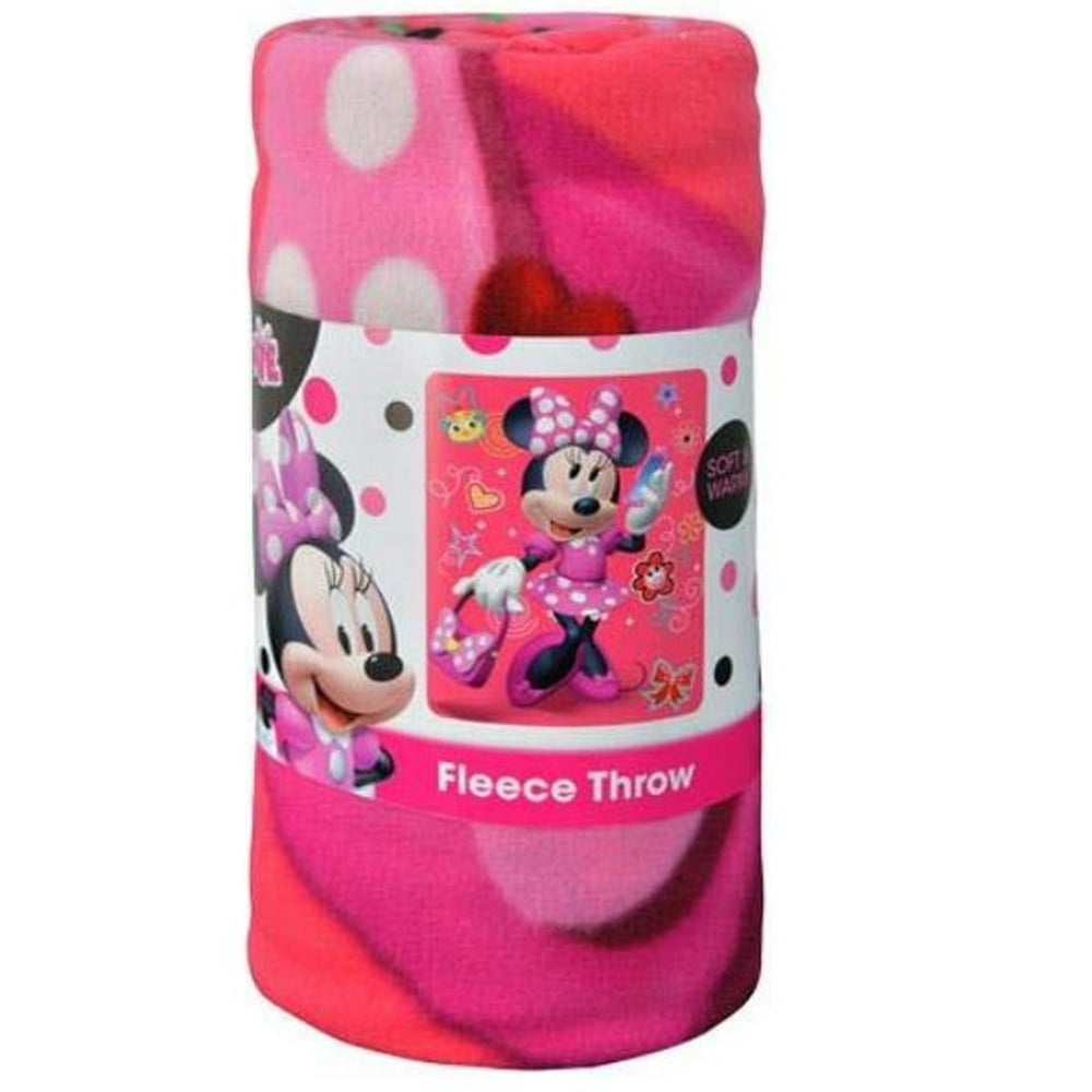 Disney Minnie Mouse Unstoppable 45x60 Fleece Throw Blanket Walmart