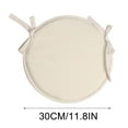 thumbnail image 2 of Round Cotton Chair Cushions with Ties for Indoor and Outdoor Seating, 2 of 2