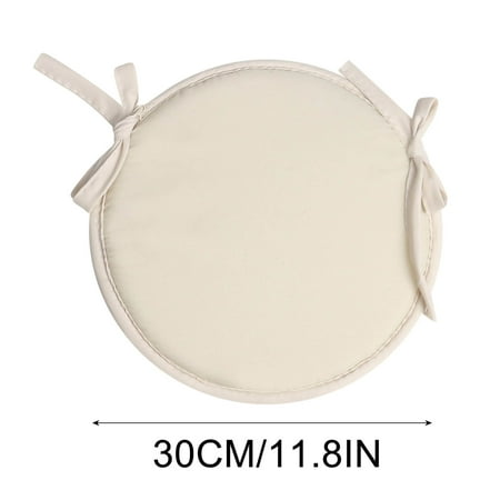 SKDOGDT Round Cushions with Ties for Bar Stool Breathable Round Chair Pads Seat Cushions with Anti-Slip Mat (11.81 in)