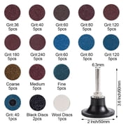 S SATC 71PCS 2 Inch Quick Lock Surface Conditioning Disc Set with Drill Holder for Rust Removal, Sanding, Grinding