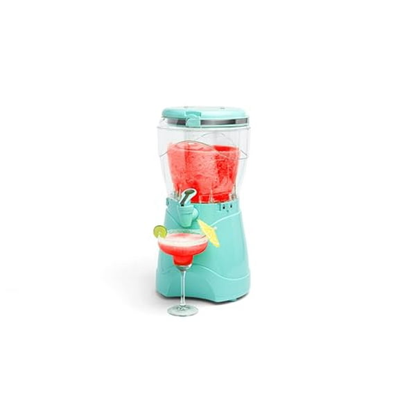 Nostalgia 128-Ounce Margarita Maker & Slushie Machine, Makes One Gallon Frozen Drinks, Stainless Steel Flow Spout and Carry Handle, Creamy Texture, Double Insulated, Easy Clean, 1 Gall