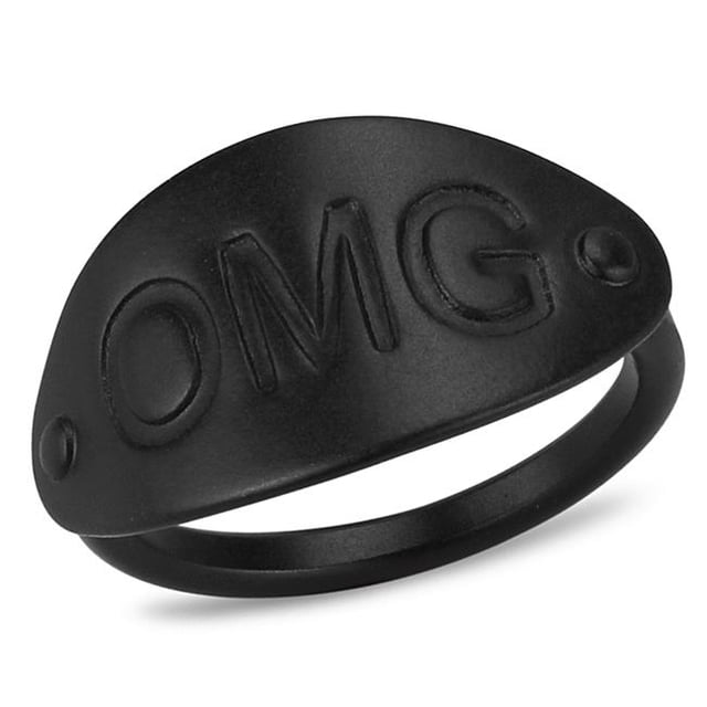 Alamode LO4242-6 Femmes Bague en Laiton Ruthénium Sans Pierre dans Aucune Pierre - Taille 6