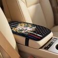thumbnail image 4 of Xixirimido Automotive Seat Covers for Cars Trucks and SUVs Car Seat Covers for Front Seats with Car Seatbelt Covers & Armrest Box Cover, Set of 5, Cow Sunflower US Flag, 4 of 8