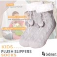 thumbnail image 6 of Minzimin Kids Boys Girls Fuzzy Slipper Socks Soft Warm Thick Fleece lined Christmas Stockings For Child Toddler Winter Home Socks, 6 of 6