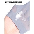 thumbnail image 2 of Luxtrada 10 Pairs Mens Sheer Ankle Quater Socks for Men Business/Casual Breathable Fresh Cool Soft Thin Sock (Gray), 2 of 8