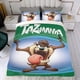 thumbnail image 4 of Taz-Mania Conjunto de sábanas temático, trío de piezas, cómodo y amigable con la piel, diseño único, regalo de decoración para el hogar para familiares, amigos y fans,140cm *210cm, 4 of 6