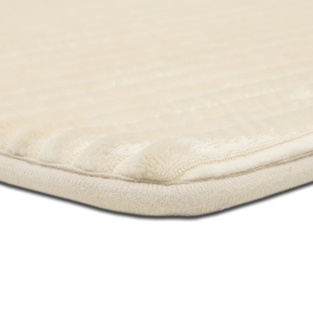 Mainstays Performance Quick Dry Memory Foam Bath Mat, Papyrus Beige, 20 in x 30 in