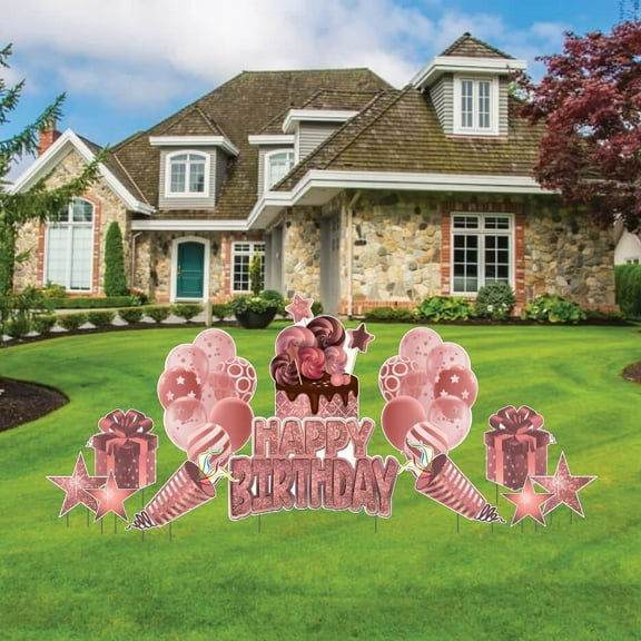 Victory Store Flair Rose Gold Cake Decorations Party Supplies Kit 19474