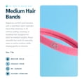 thumbnail image 2 of Gimme Beauty Medium Hair Bands Seamless Nylon - Low Profile Hair Accessory - Snag Free Tie for Firm, Lasting Hold - Soft, Non-Slip Ponytail Holder for Women - Pink, Burgundy, & Blonde, 12 Pack, 2 of 6