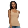 thumbnail image 6 of Felina Reversible Cotton Womens Tank Top | 4-Pack, 6 of 7