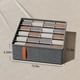 thumbnail image 3 of Organizador de calcetines para ropa interior y sujetadores | Caja de almacenamiento de tela Oxford gris de 6 secciones para lencería, bragas y calcetines | Organizador de armario para mujer y hombre, 3 of 9