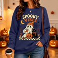 thumbnail image 2 of Sweatshirt for Women Spooky Season Sweatshirt Halloween Crewneck Sweatshirt Graphic Lightweight Pullover Tops Fall Sweatshirt, 2 of 5