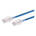 thumbnail image 1 of Monoprice SlimRun - Patch cable - RJ-45 (M) to RJ-45 (M) - 10 ft - 0.2 in - S/FTP - CAT 6a - molded, snagless - blue, 1 of 2