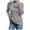 Gray, variant on Womens Solid Long Sleeve Pullove Round-Neck Casual Sweater Tops