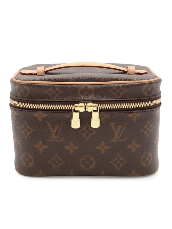 Pre-Owned LOUIS VUITTON Louis Vuitton Monogram Nice Mini Handbag Pouch Makeup Box Travel Multi...