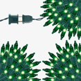 thumbnail image 1 of Cadena de luces LJLNION 3x150, color verde, 10 m, conectables, 120 V, 1 of 7