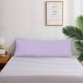 thumbnail image 4 of Royale Linens Body Pillow Cover - Double Brushed 1800 Microfiber - 20"x54" with Hidden Zipper Closure - Wrinkle & Fade Resistant - Super Soft Body Pillowcase 2 Pack (Lavender, Pack of 2), 4 of 9
