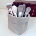thumbnail image 5 of Organizador de cosméticos, brocha de maquillaje, portavasos, bolsas de papel Kraft portátiles de viaje, estuche para lápices para escritorio, bolsa de papelería lavable reutilizable, 5 of 5