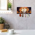 thumbnail image 3 of Mummy Manx Happy Halloween with Pumpkins Bats Spooky Fun Wood Key Holder Cat Lover Kitten Owner Gifts Wall-mounted Key Rack Home Decor - 00019, 3 of 5