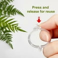 thumbnail image 3 of YSTIANN 100 Pcs Clips Réutilisables pour Plantes Grimpantes / Support pour Tomates, Vignes, Concombres – Usage Intérieur & Extérieur (Blanc) AZ78-2091, 3 of 6