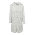 thumbnail image 3 of JUNWELL Long Sweaters Cardigan for Women Open Front Long Sleeve Plus Size Hooded Cardigans Chunky Cable Knit Duster Cardigans with Pockets Winter Coat, 3 of 4