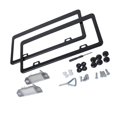thumbnail image 1 of S SERENABLE Stainless Steel Black LED License Number Plate Light And License Plate Frame Set , Includes Replacement Tools, 1 of 9