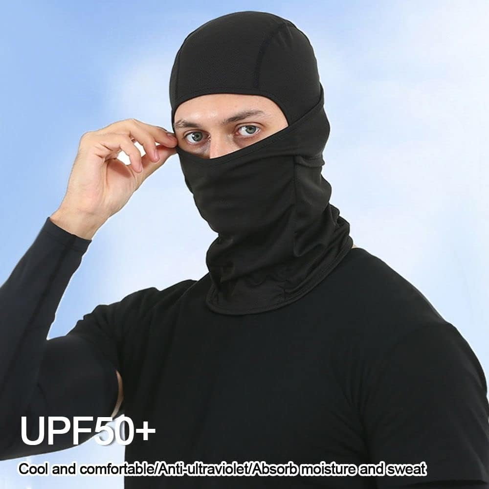 Liho Balaclava Face Mask, 4PCS Ski Mask for Men Women, Cold Weather Face Cover, Sun UV Protection Breathable Windproof Balaclava Hood Tactical Neck Warmer for Hunting Cycling Snow A605