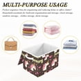thumbnail image 7 of WOBOGO Pink Mane Large Collapsible Storage Box Flip Lid Fabric Decorative Organizer Container Basket with Handles 16.5×12.6×11.8in, 7 of 7