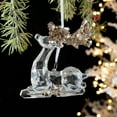thumbnail image 1 of Colgante de copo de nieve acrílico | Adorno para árbol de Navidad con lentejuelas | Decoración navideña transparente para el hogar | Accesorios de decoración para escenas festivas | 1 pieza, 1 of 6