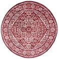 thumbnail image 2 of SAFAVIEH Brentwood Adams Oriental Area Rug, Red/Ivory, 6'7" x 6'7" Round, 2 of 8