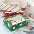 thumbnail image 2 of Patrón De Navidad Cajas De Embalaje Productos De Galletas De Panadería Cajas De Embalaje Cupcake Cajas De Regalo De Navidad Cajas Coloridas Con Ventana Para Galletas De Navidad Merienda 12Pcs 2Pcs Speravity HA012963-00, 2 of 7