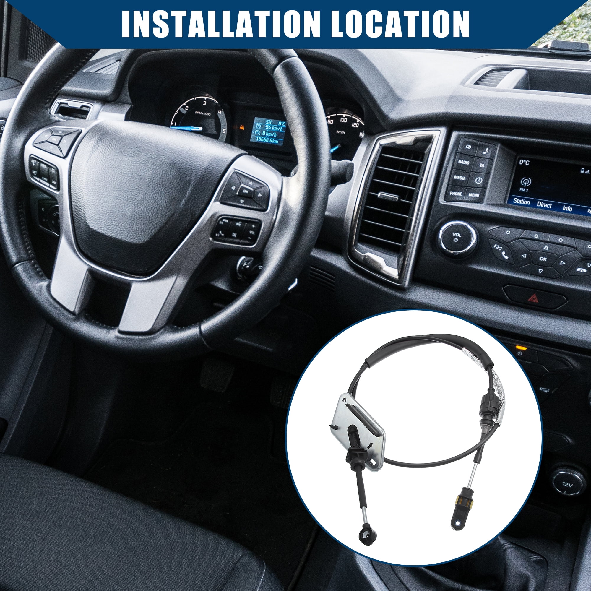 Unique Bargains Transmission Gear Shift Control Cable