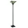 thumbnail image 2 of CHLOE Lighting KINSEY Tiffany-Style Blackish Bronze 1-Light Mission Torchiere Floor Lamp 14" Shade, 2 of 4