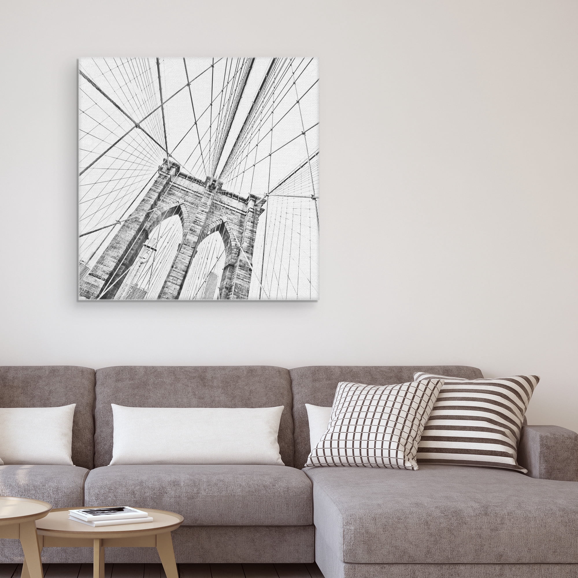 Masterpiece Art Gallery Brooklyn Bridge 1 By Lillis Werder Canvas Art Print 30" x 30"