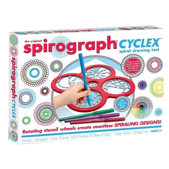 Kit de Arte Spirograph Cyclex Rueda de Plantillas Giratoria para Mayores de 8 Años
