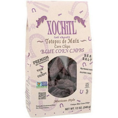Xochitl Blue Corn Chips - Case Of 10 - 12 Oz